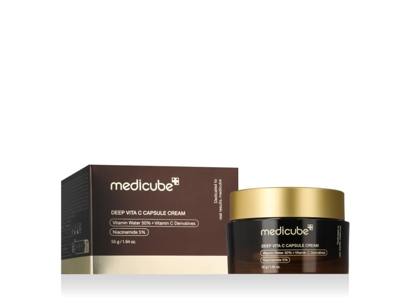 Medicube Deep Vita C Capsule Creme - kirkastava ja kiinteyttävä kasvovoide, 55 g