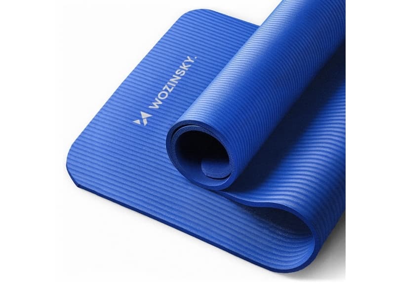 Wozinsky harjoitusmatto 181 x 63 x 0,9 cm paksu jooga jumppamatto sininen
