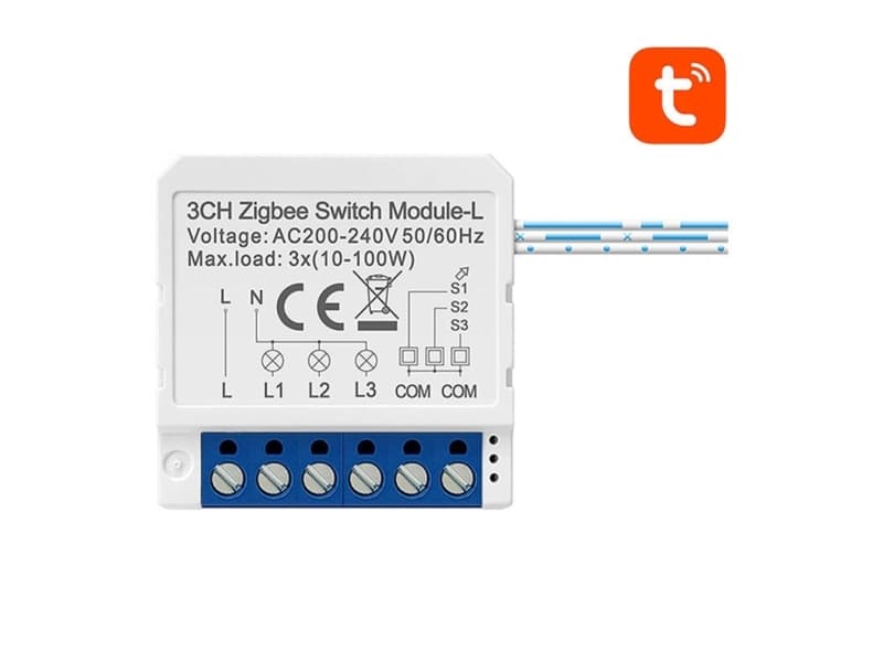 Avatto LZWSM16-W3 ZigBee-älykäs kiskokytkin ilman TUYA-nollajohdinta