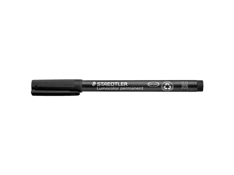 Staedtler 317-9, Musta, Pyöreä pää, Musta, Polypropeeni (PP), Keskikokoinen, 1 mm