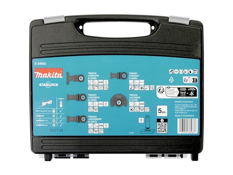 Makita Universalaus švytuoklinio įrankio ašmenų rinkinys Plunge STARLOCK griebtuvui, 5 vnt. E-24935