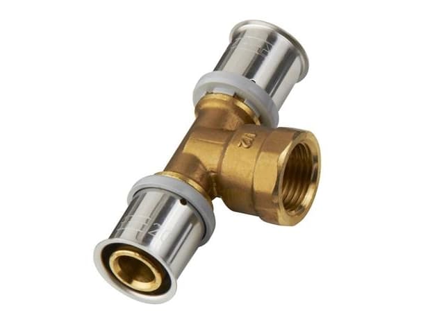 32 x 1/2 x 32 mm MS-tee med muffe Roth