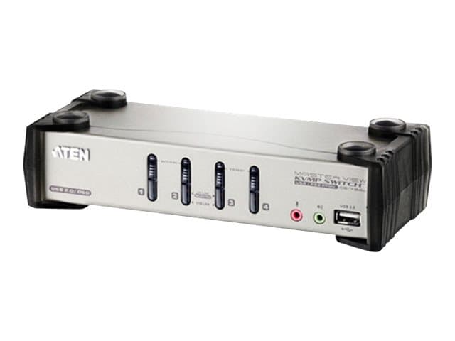 ATEN CS1734B - KVM/ääni/USB-kytkin - 4 x KVM/ääni/USB - pöytätietokoneet