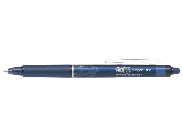 Pilot FriXion Ball Clicker - Rollerball-kynä - sini-musta - lämpöherkkä geelimuste - 0,7 mm - keskikokoinen - sisäänvedettävä - pyyhekumin kanssa