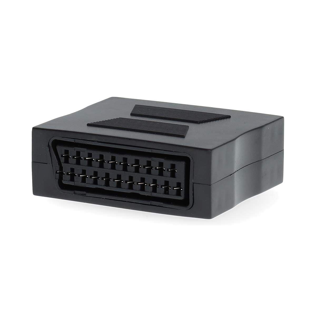 SCART-adapteri | SCART Naaras | SCART Naaras | Niklattu | Suora | ABS-Muovi | Musta | 1 kpl | Laatikko