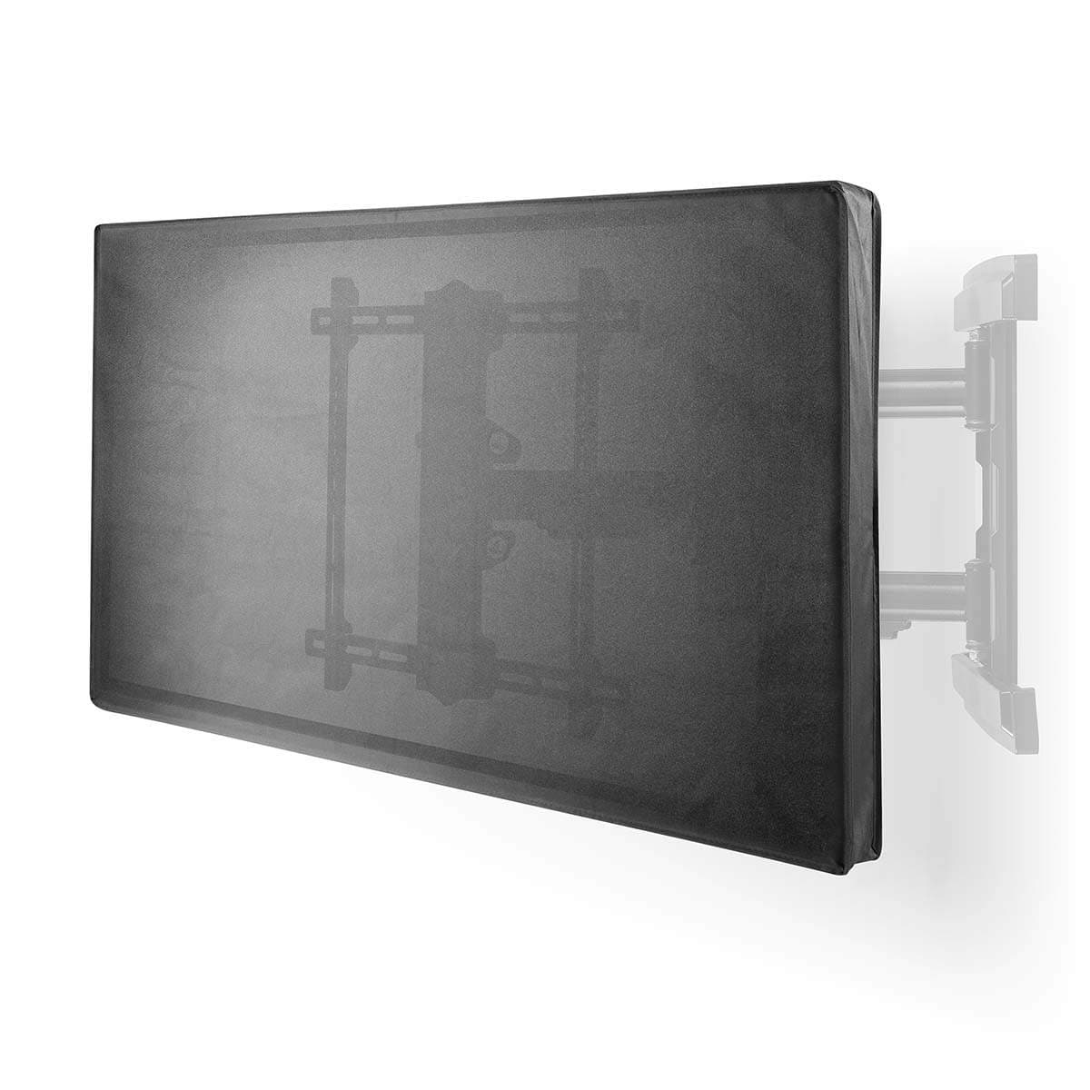 Utendørs TV Screen Cover | Skjermstørrelse: 65 - 70 "" | Høyeste kvalitet Oxford | Sort