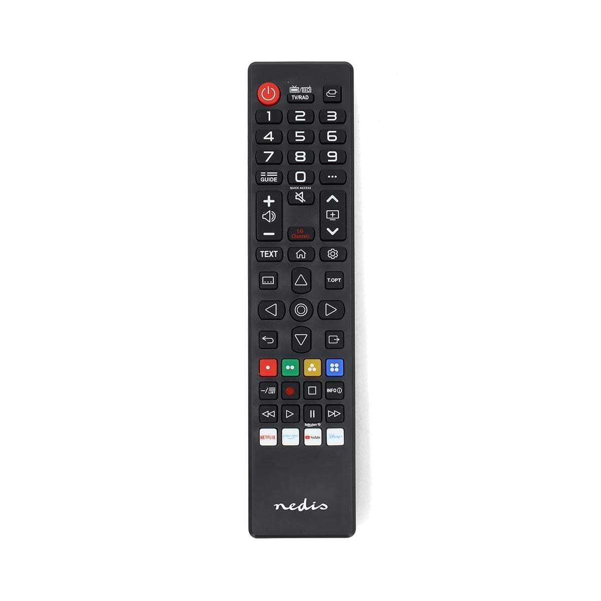Kaukosäädin | Sopii laitteeseen: LG | Esiohjelmoitu | 1 Laite | Amazon Prime / Disney + Button / Netflix -näppäin / Rakuten TV B