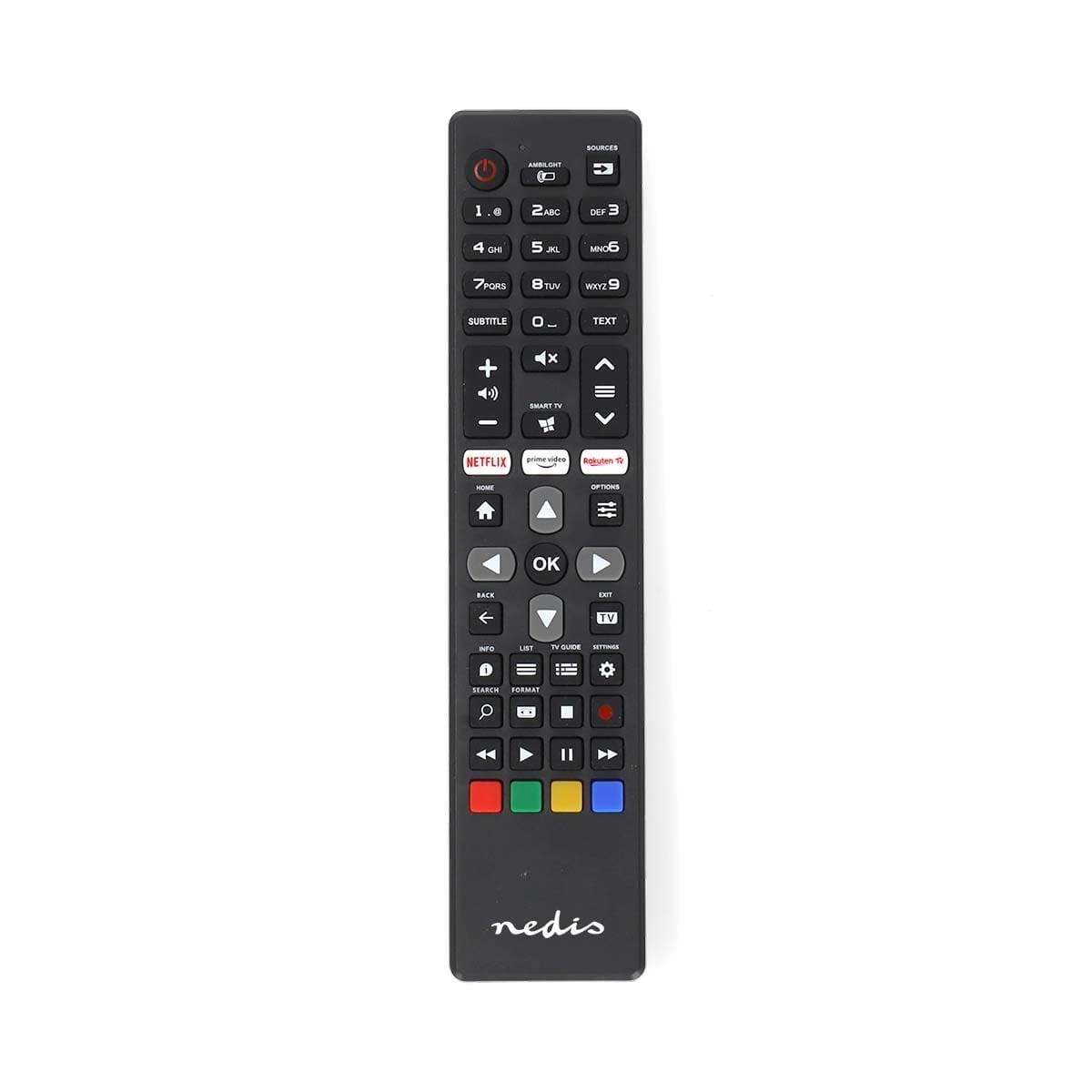 Kaukosäädin | Sopii laitteeseen: Philips | Esiohjelmoitu | 1 Laite | Amazon Prime / Netflix -näppäin / Rakuten TV Button | Infra