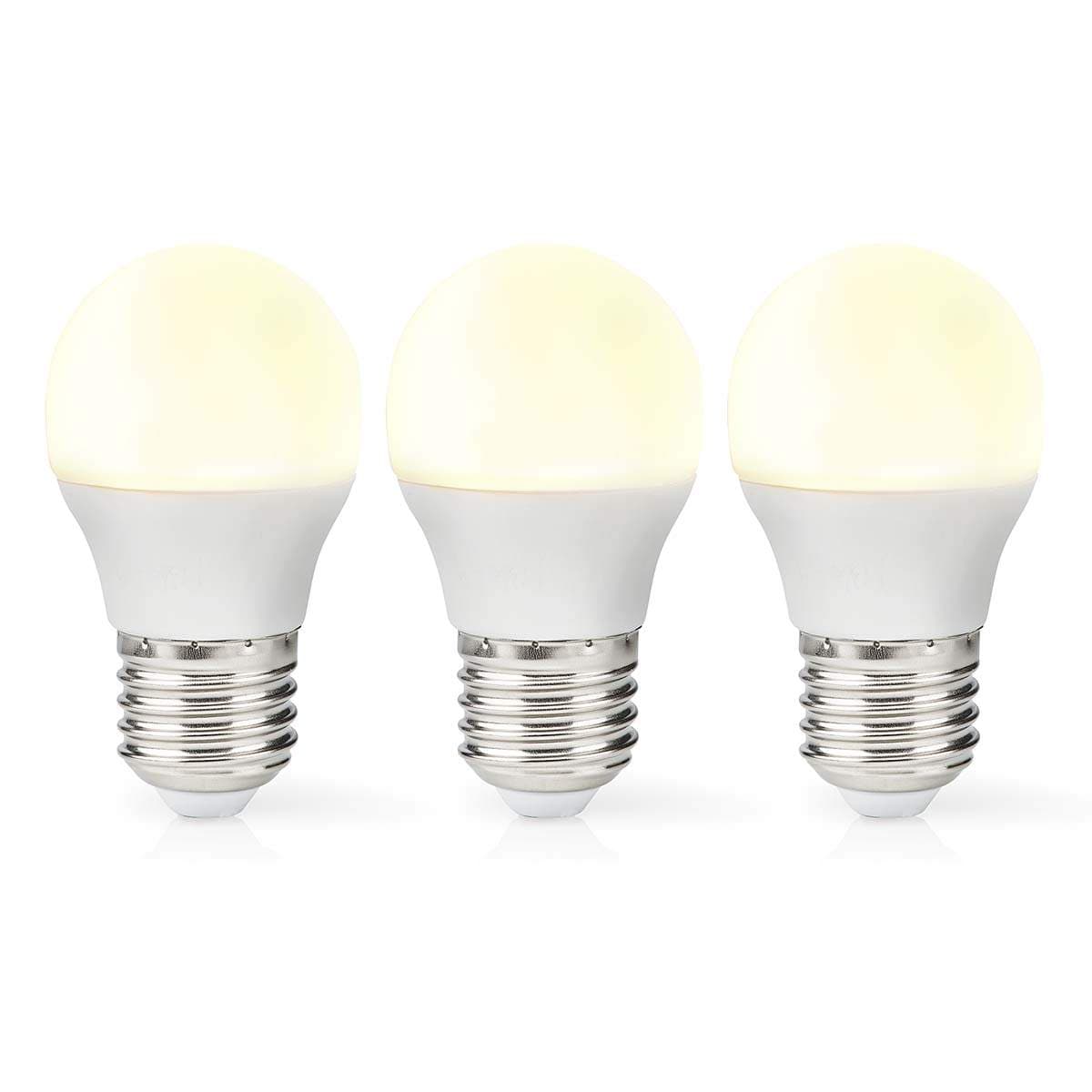 LED Lamppu E27 | G45 | 4.9 W | 470 lm | 2700 K | Lämmin Valkoinen | Retrotyylinen | Huurrettu | 3 kpl