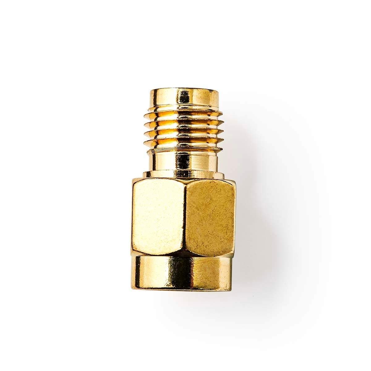 SMA-adapteri | SMA RP naaras | SMA uros | Kullattu | 50 Ohm | Suora | Kupari | Kulta | 2 kpl | Laatikko