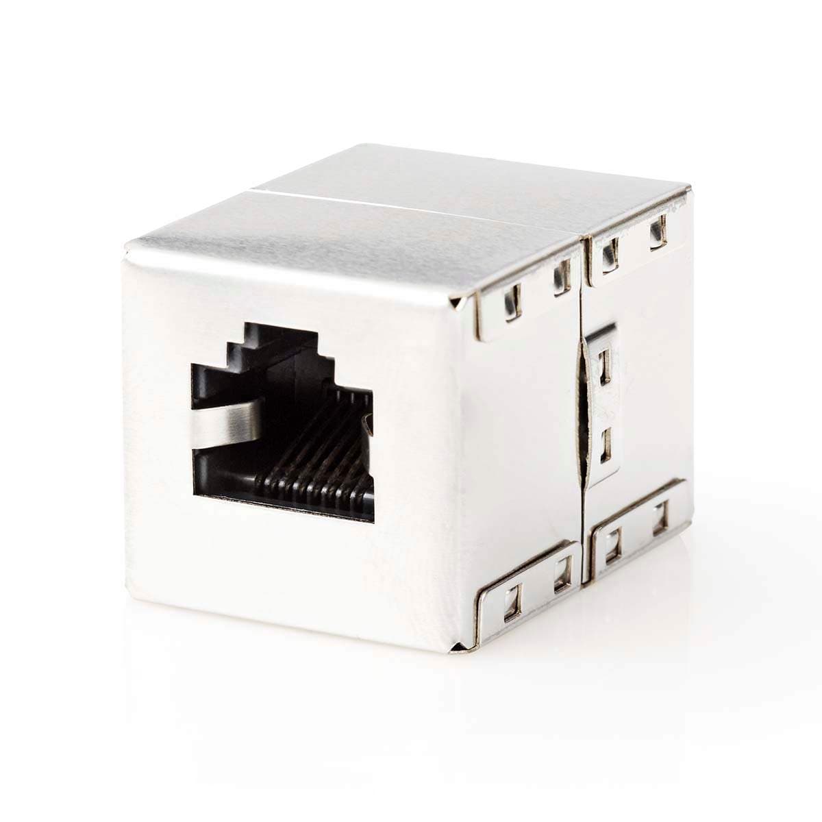 Verkkoliitin | CAT6 | Suojattu | RJ45 Naaras | RJ45 Naaras | Suora | Metalli | Laatikko