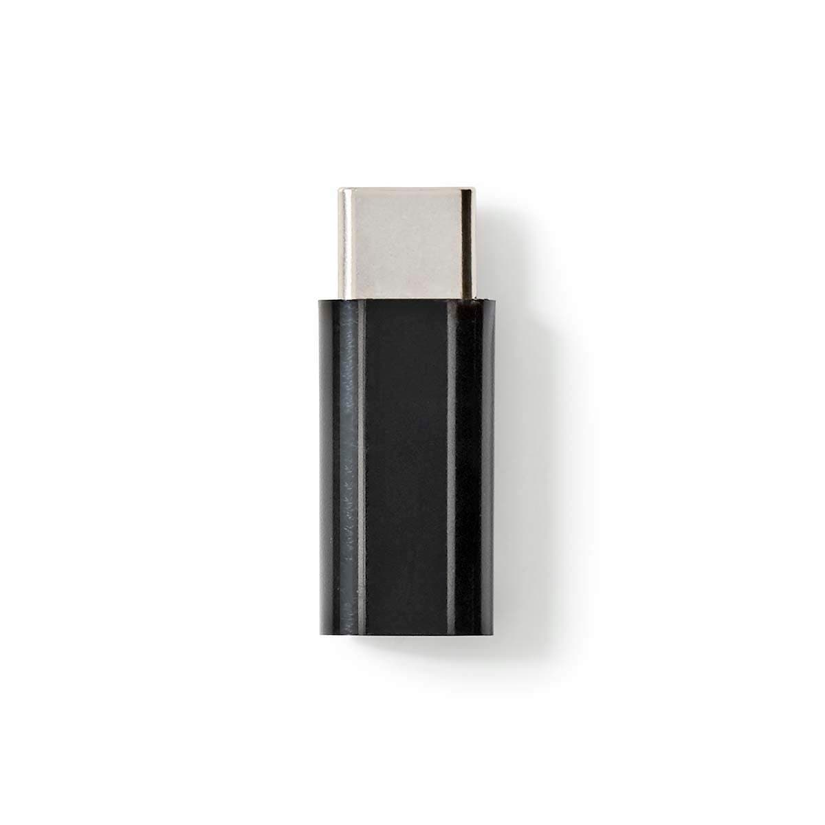 USB-C™ Sovitin | USB 2.0 | USB-C™ Uros | USB Micro-B naaras | 480 Mbps | Pyöreä | Niklattu | Musta | Laatikko
