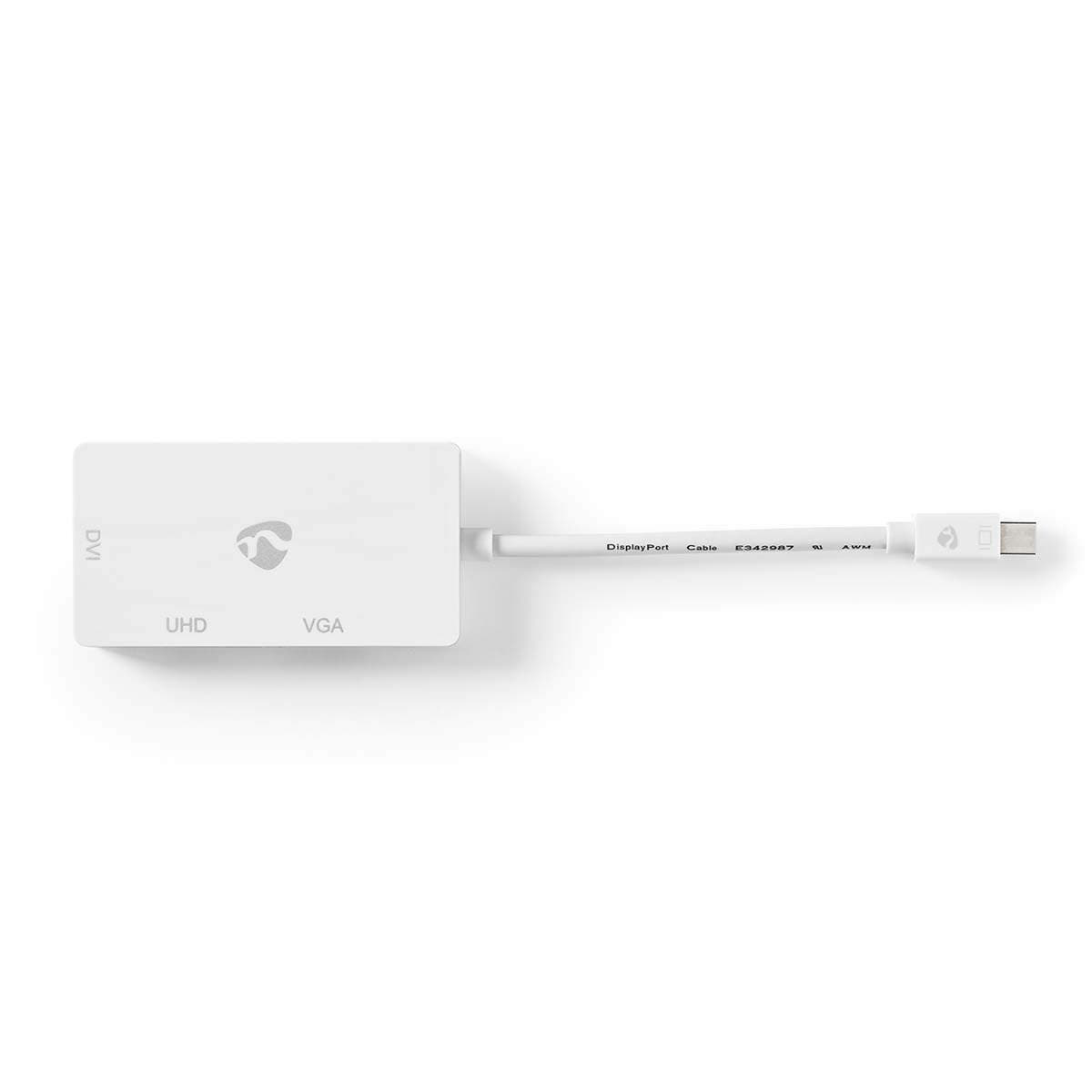 DisplayPort-sovitin | Mini DisplayPort Uros | DVI-D 24+1-Pin Naaras / HDMI naaras / VGA Naaras | 4K@60Hz | Niklattu | Vaihdettav