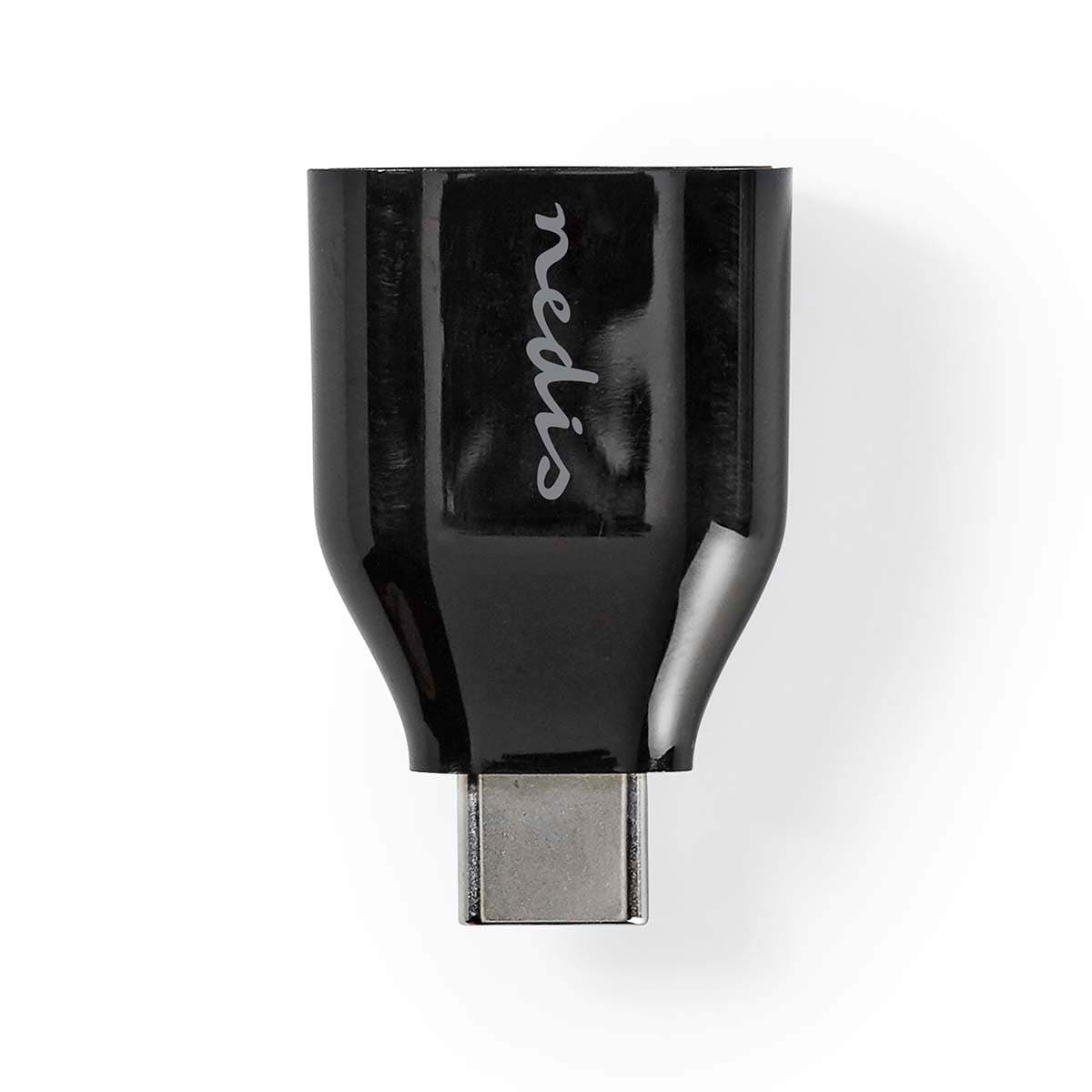 USB-C™ Sovitin | USB 3.2 Gen 1 | USB-C™ Uros | USB-A Naaras | 5 Gbps | Pyöreä | Niklattu | Musta | Laatikko