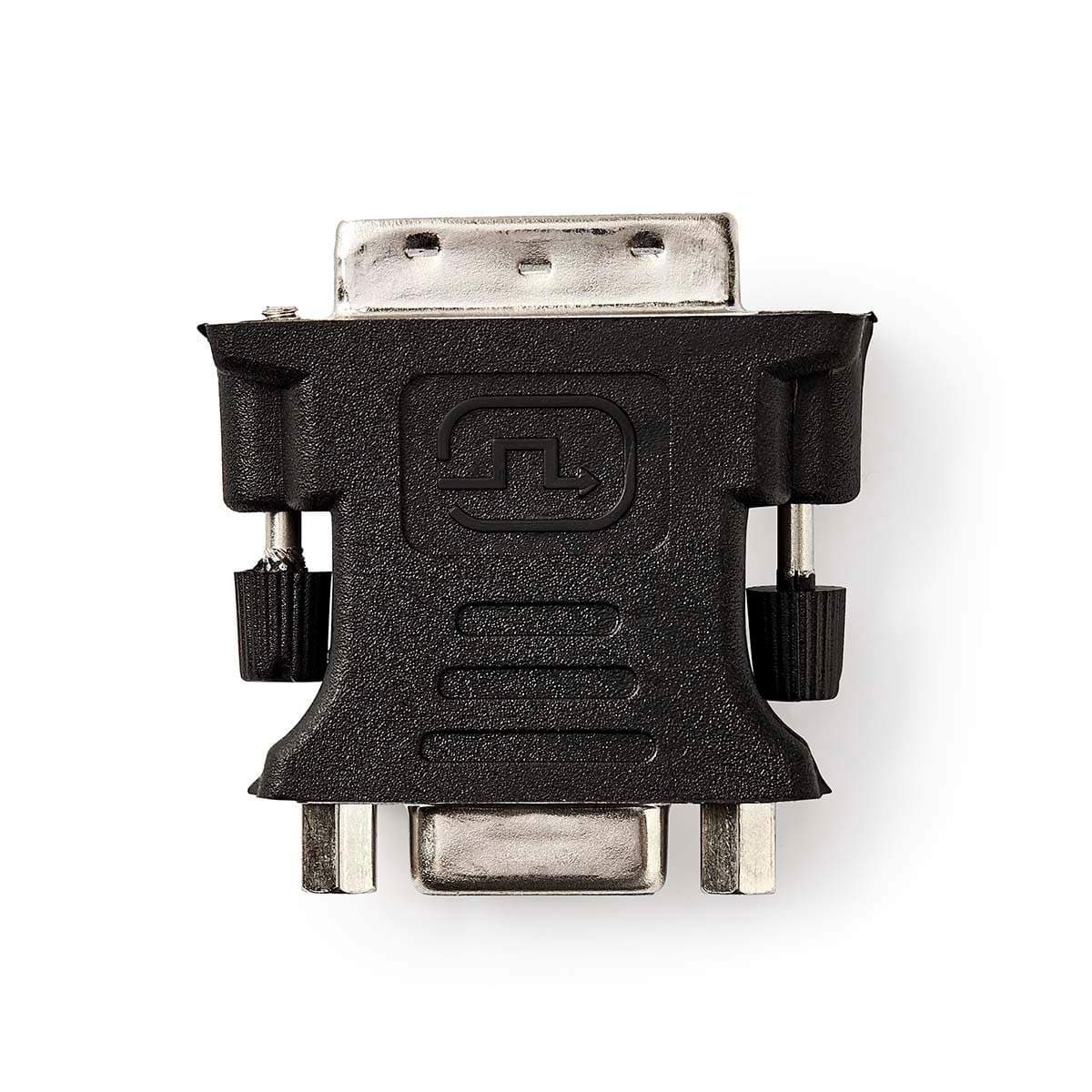 DVI-sovitin | DVI-I 24+5-Pin Uros | VGA Naaras | Niklattu | Suora | PVC | Musta | Laatikko