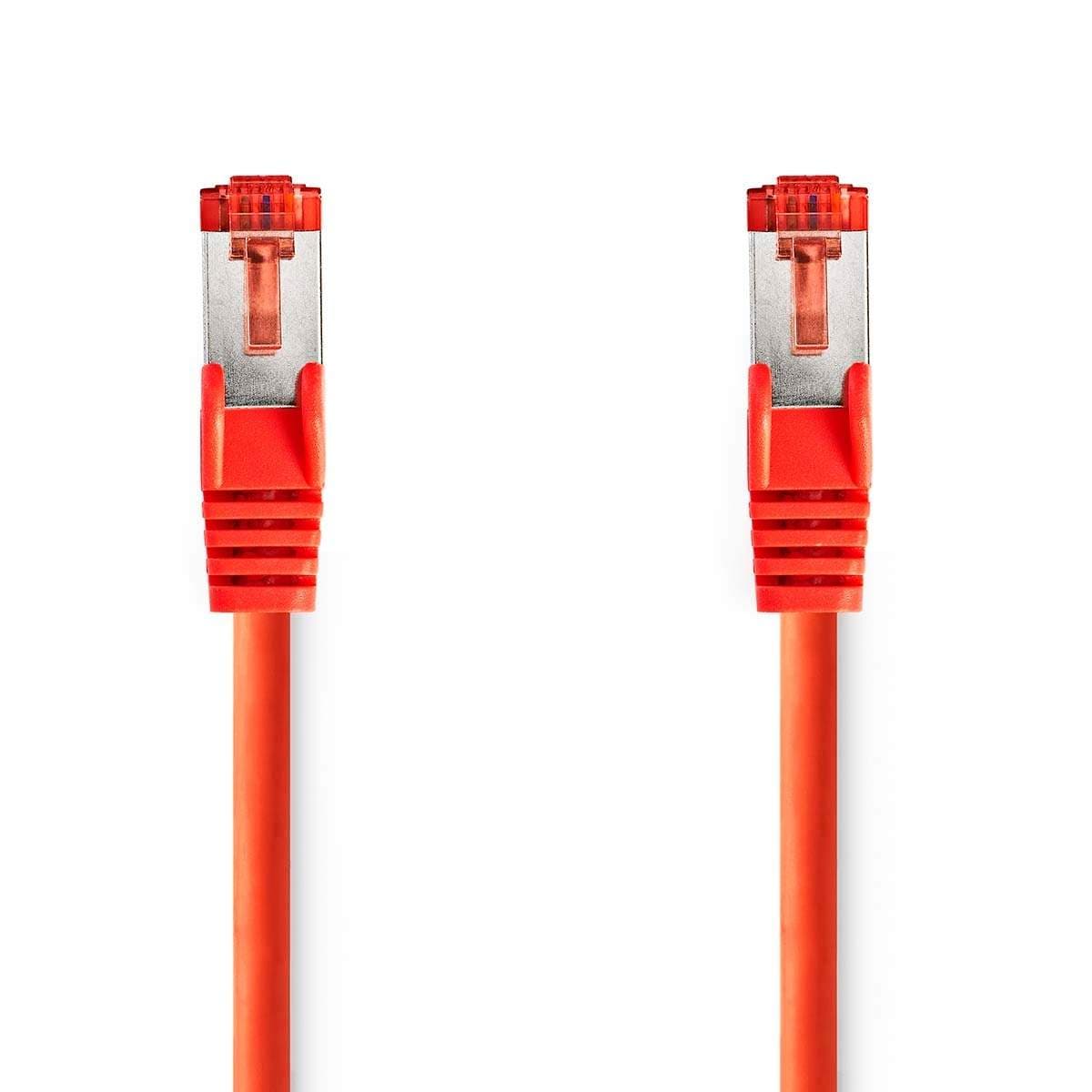 CAT6 Verkkokaapeli | RJ45 uros | RJ45 uros | S/FTP | 3.00 m | Pyöreä | LSZH | Punainen | Label