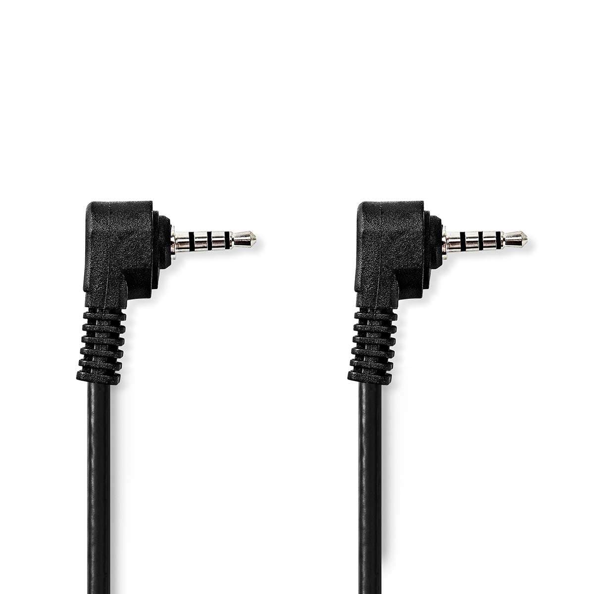 AV-kaapeli | 3.5 mm uros | 3.5 mm uros | Niklattu | 2.00 m | Pyöreä | PVC | Musta