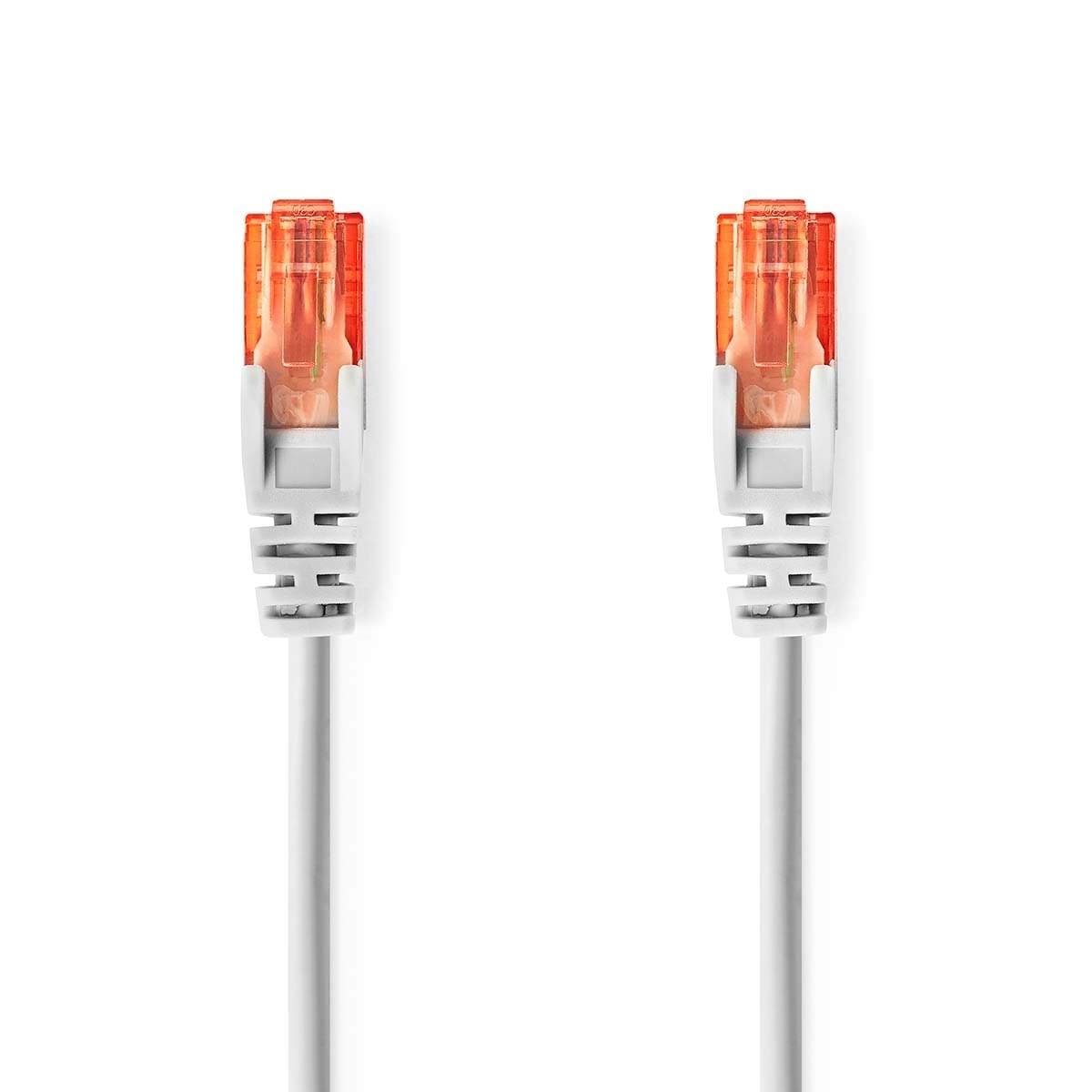 CAT6 Verkkokaapeli | RJ45 uros | RJ45 uros | U/UTP | 1.50 m | Pyöreä | PVC | Harmaa | Label
