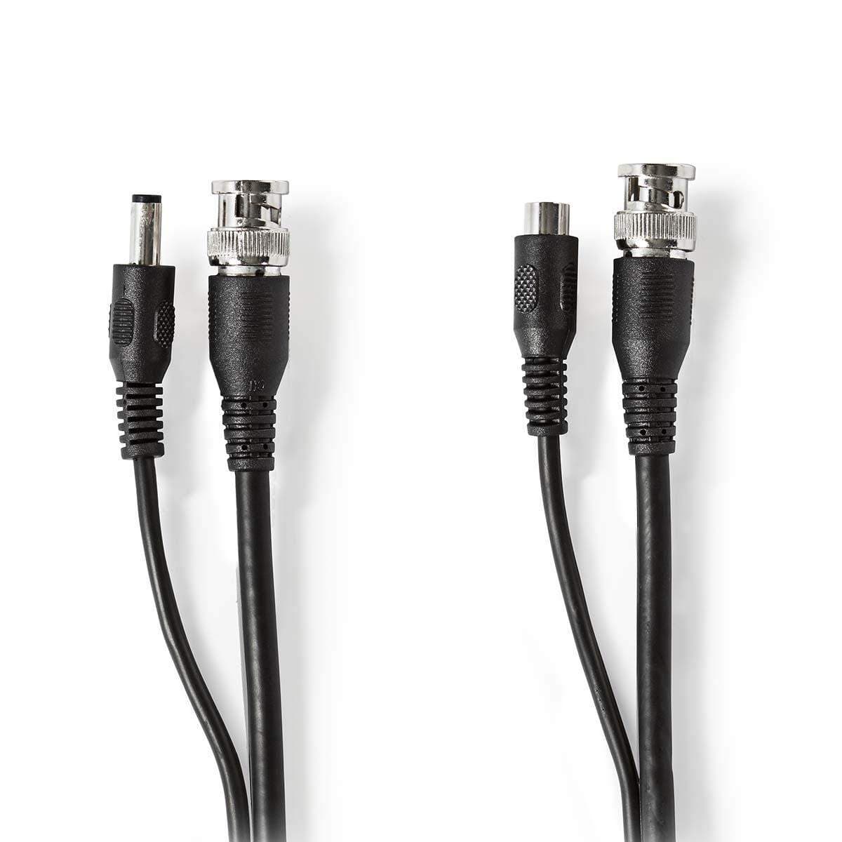 CCTV kaapeli | BNC / DC | 20.0 m | Pyöreä | PVC | Musta | Pakkaus