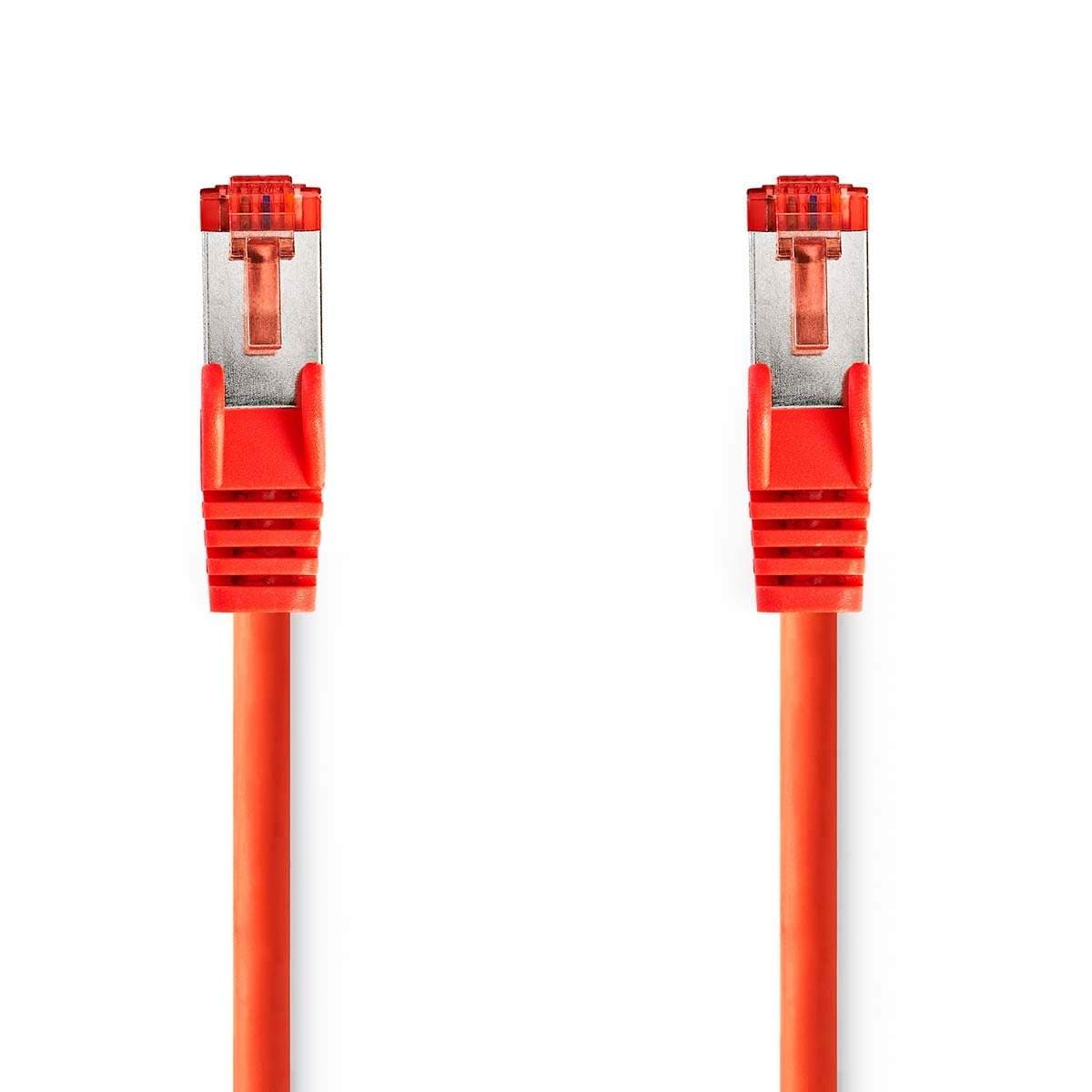 CAT6 Verkkokaapeli | RJ45 uros | RJ45 uros | S/FTP | 0.50 m | Pyöreä | LSZH | Punainen | Label