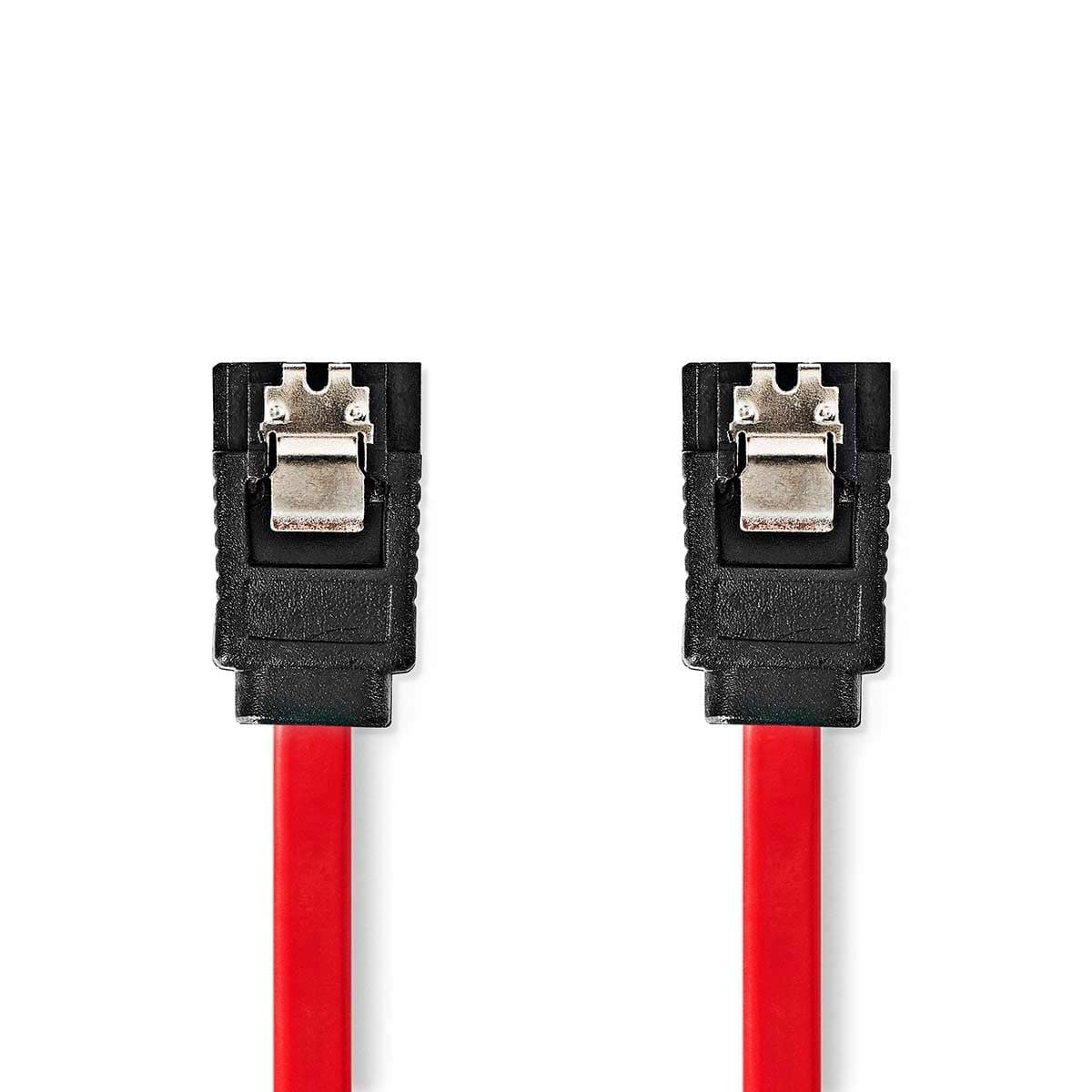 SATA kaapeli | 1.5 Gbps | SATA 7-Pin naaras | SATA 7-Pin naaras | Niklattu | 0.50 m | Litteä | PVC | Punainen | Laatikko
