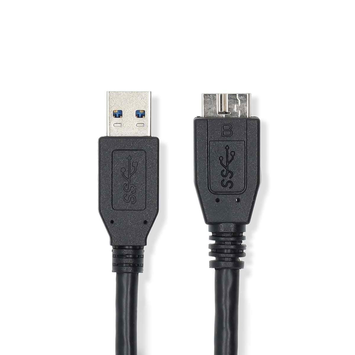 USB kaapeli | USB 3.2 Gen 1 | USB-A Uros | USB Micro-B Uros | 5 Gbps | Niklattu | 0.50 m | Pyöreä | PVC | Musta | Label