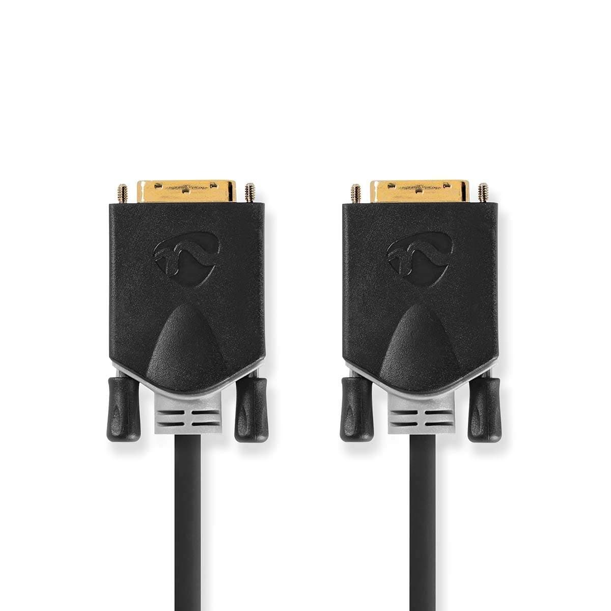 DVI-kaapeli | DVI-D 24+1-Pin Uros | DVI-D 24+1-Pin Uros | 2560x1600 | Kullattu | 3.00 m | Suora | PVC | Antrasiitti | Laatikko