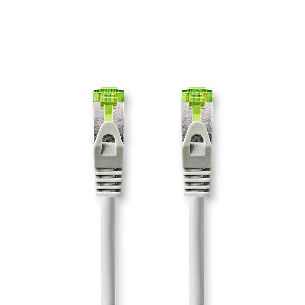 CAT7 verkkokaapeli | S/FTP | RJ45 uros | RJ45 uros | 5.00 m | Snagless | Pyöreä | LSZH | Harmaa | Laatikko