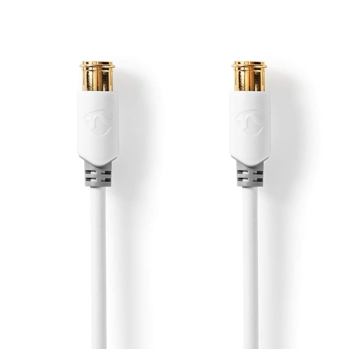 F Quick - F Quick Cables | F-pikaliitin uros | F-pikaliitin uros | Kullattu | 75 Ohm | Tuplasuojattu | 5.00 m | Pyöreä | PVC | V