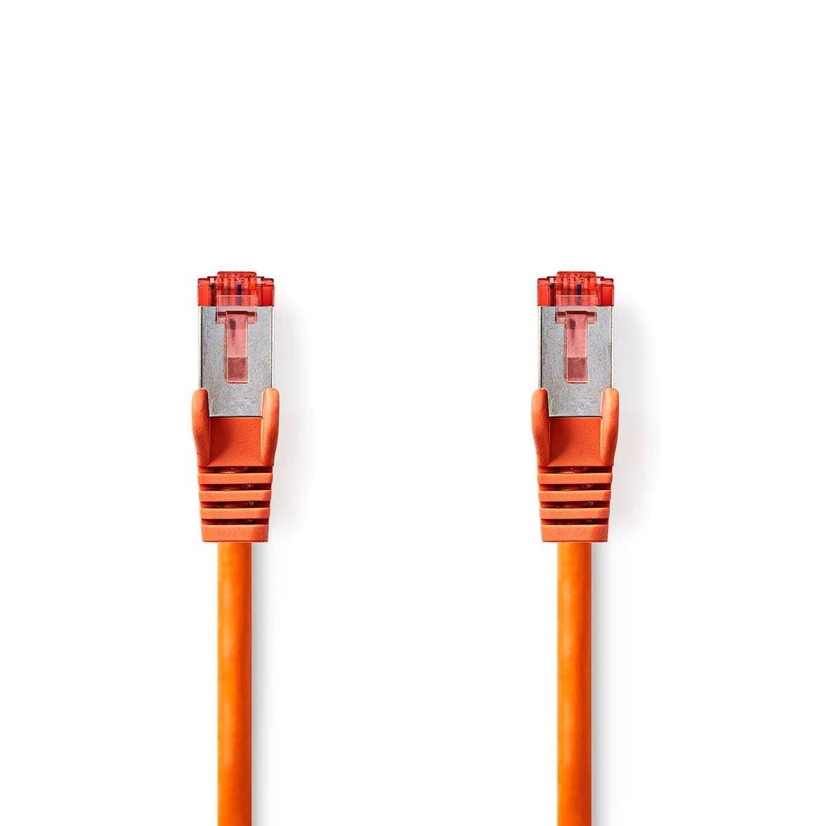 CAT6 Verkkokaapeli | RJ45 uros | RJ45 uros | S/FTP | 5.00 m | Pyöreä | LSZH | Oranssi | Kirjekuori