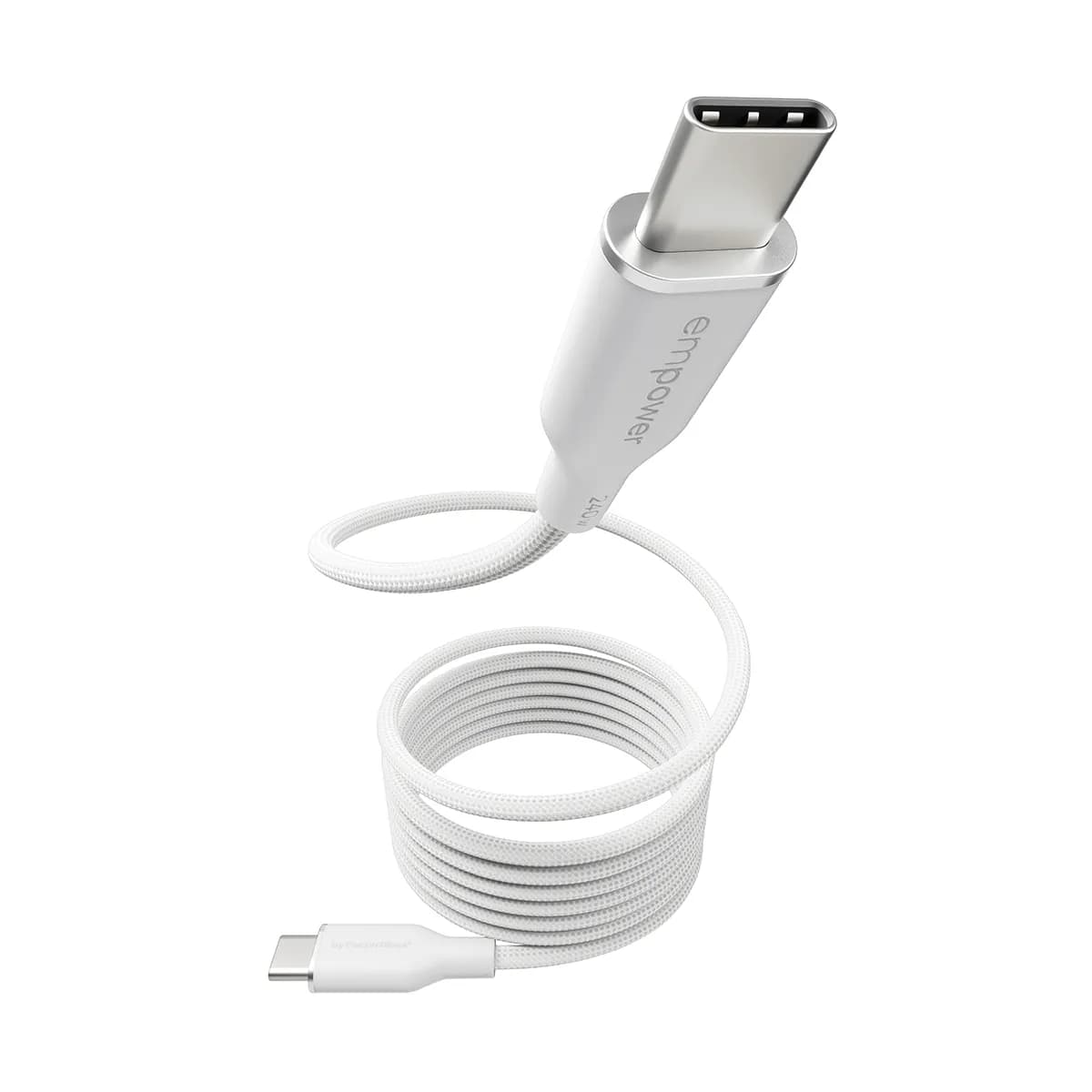 PanzerGlass empower Magnetic USB-C -kaapeli, 240 W, 1,5 m, hopeanvalkoinen
