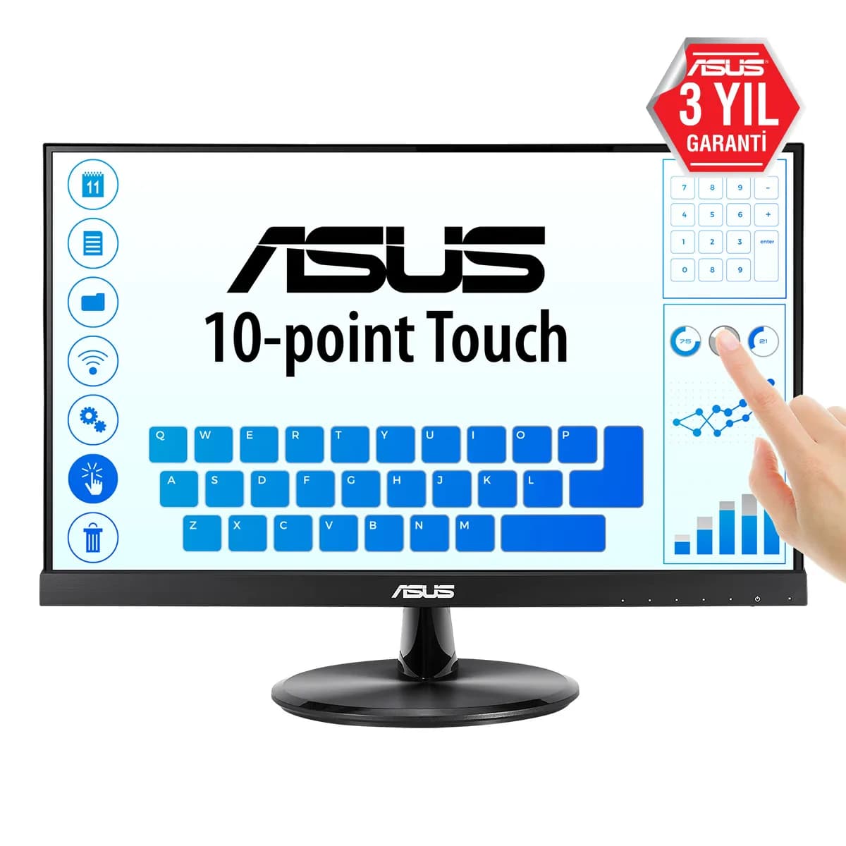 ASUS VT229H 21.5"" Full HD, IPS -näyttö, kosketusnäyttö