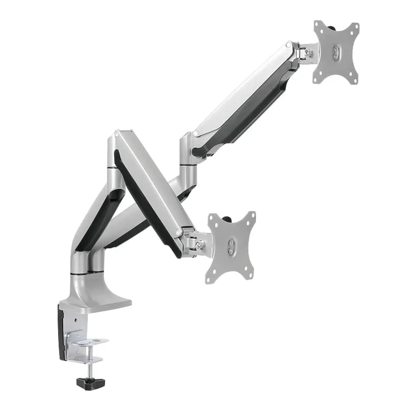 LogiLink BP0043 -monitorivarsi kahdelle näytölle 13-32"", kaasujousella, 9 kg, alumiini