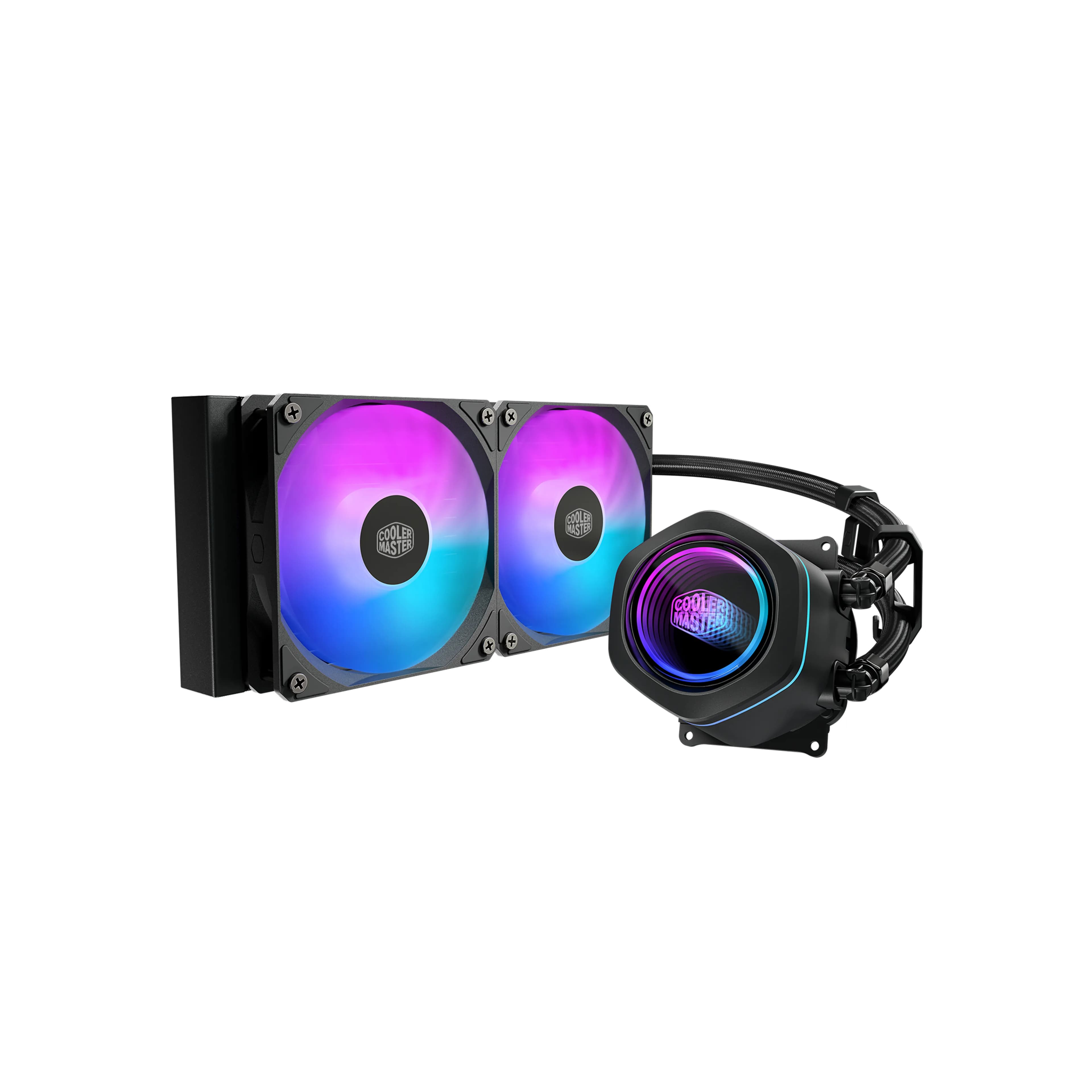 Cooler Master MasterLiquid Core Nex 240mm ARGB -nestejäähdytin, musta