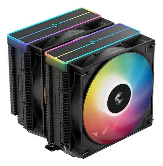 DeepCool AG620 V2, 2x120 mm ARGB -prosessorijäähdytin, musta