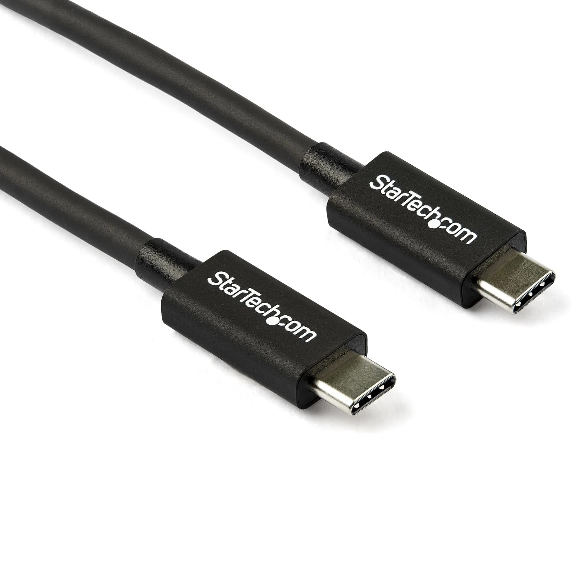 StarTech Thunderbolt 3 -kaapeli, 40 Gbps, 0,8 m, musta