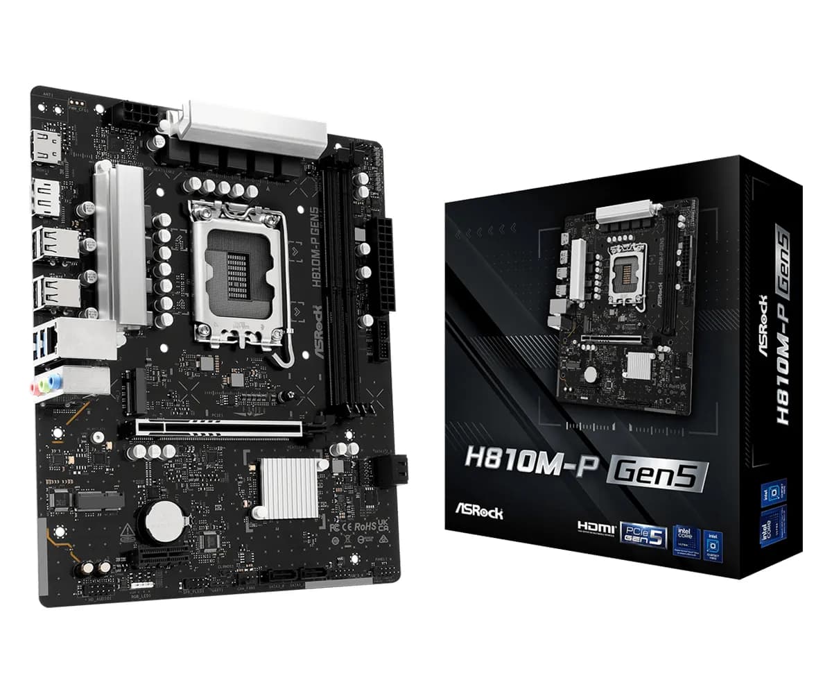 ASRock H810M-X Gen5 DDR5 LGA1851 mATX -emolevy