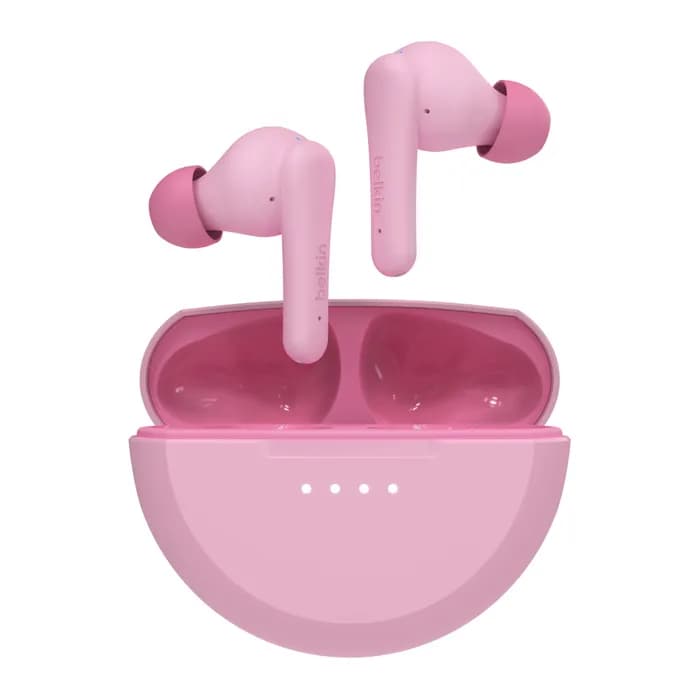 Belkin SoundForm Nano 2 for Kids -langattomat nappikuulokkeet, pinkki