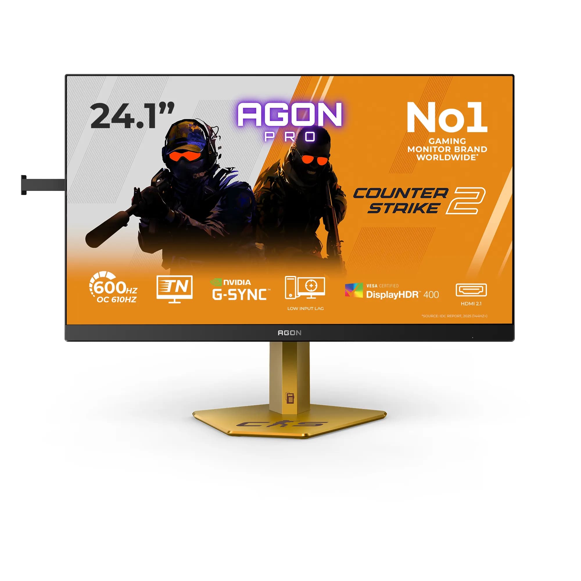 AOC CS24A 24.1"" Full HD, Ultra-Fast TN -pelinäyttö, USB hub