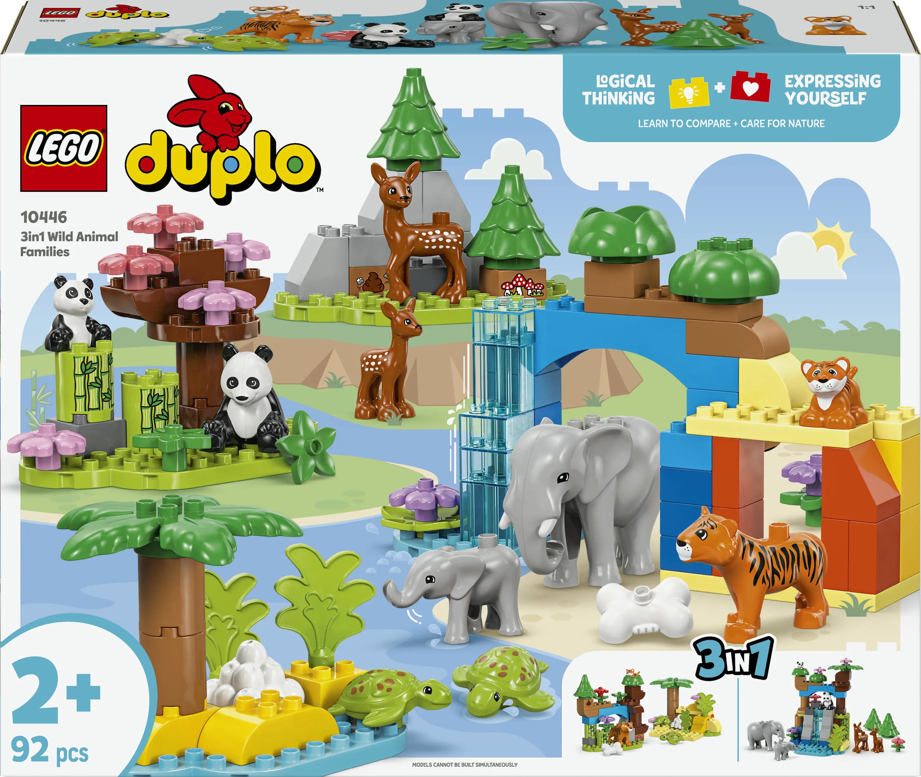 LEGO DUPLO Town 3-in-1 luonnoneläinperheet 10446