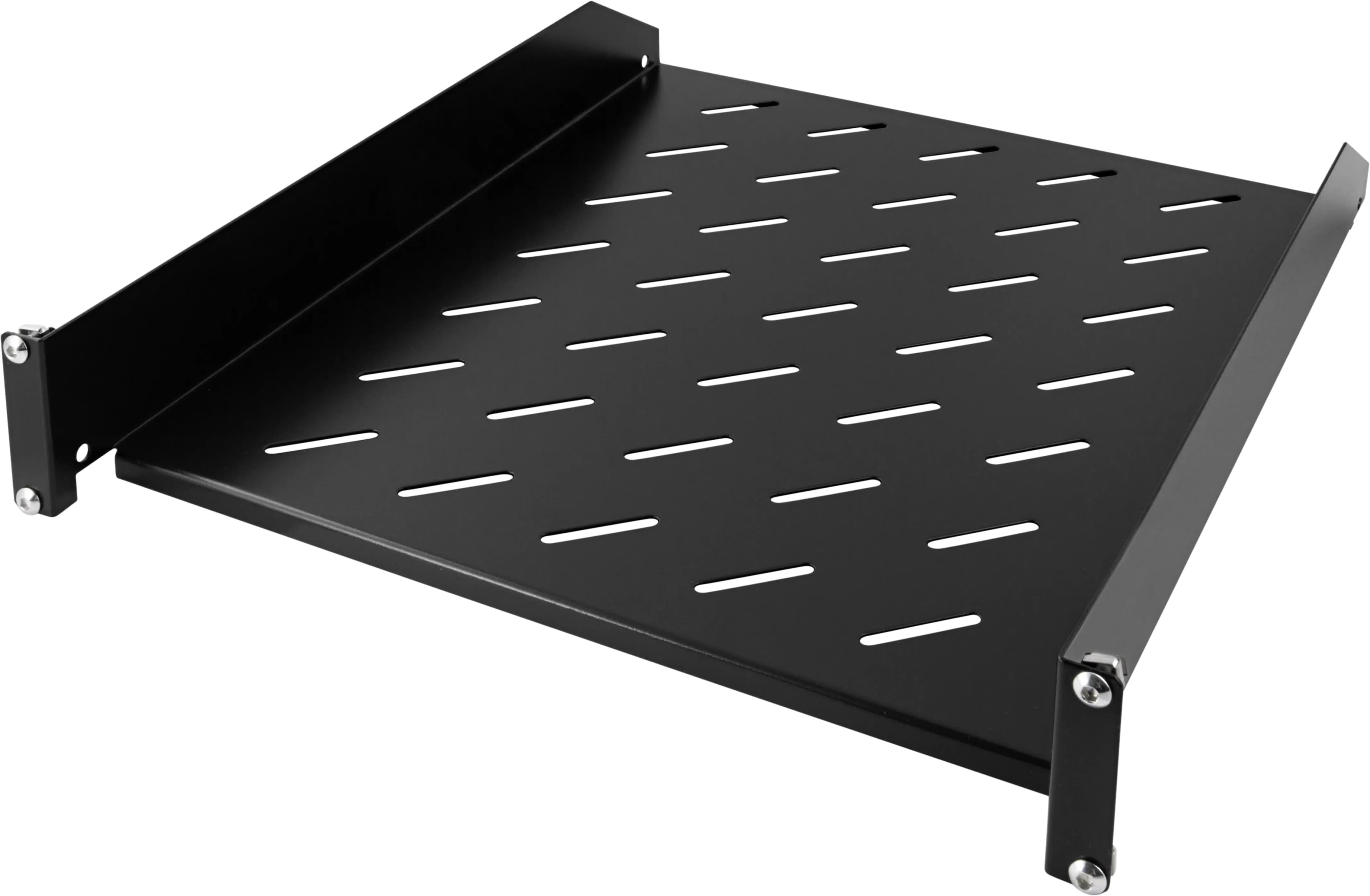DELTACO, 19"" fast hylla, 2U, 550mm djup, max 15kg