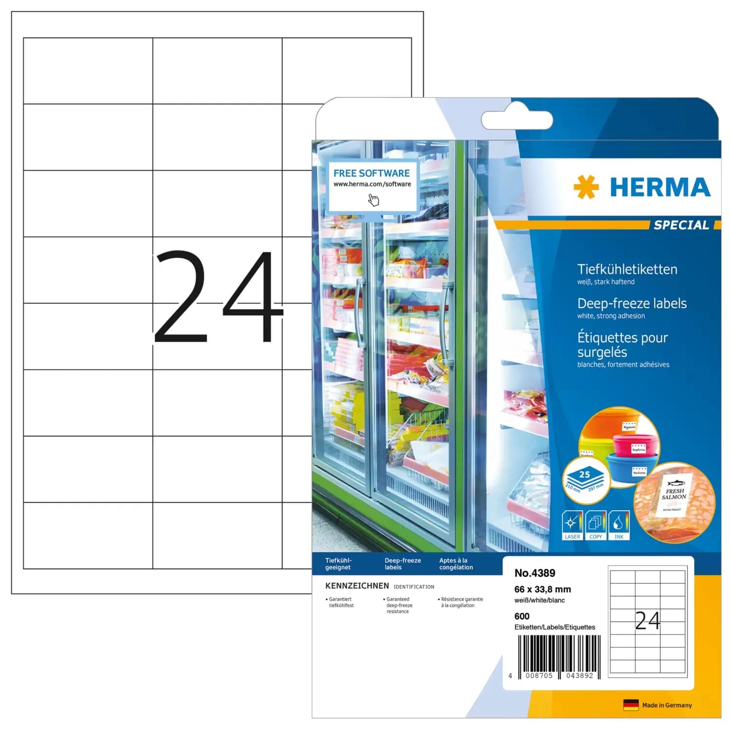 Herma label deep-freeze 66x33,8 (600)