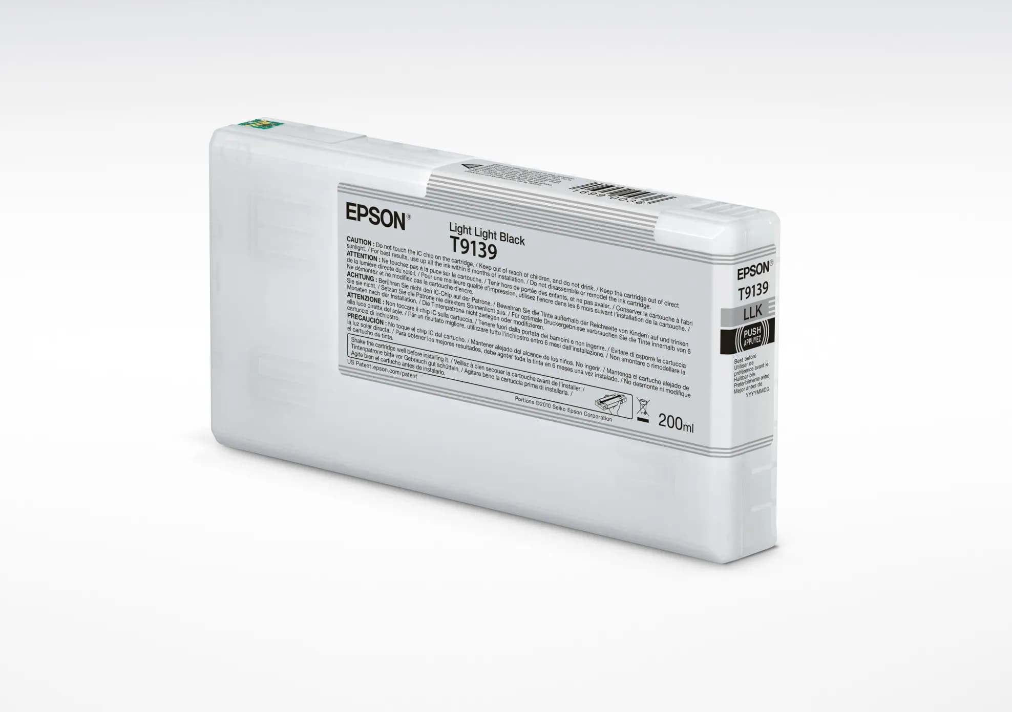 Epson T9139-mustekasetti, 200 ml, vaalean vaaleanmusta