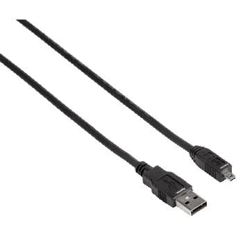Hama Mini USB -kaapeli, 1,8 m, musta