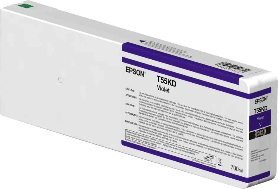 Epson C13T55KD00 UltraChrome HDX/HD -mustekasetti, 700 ml, violetti