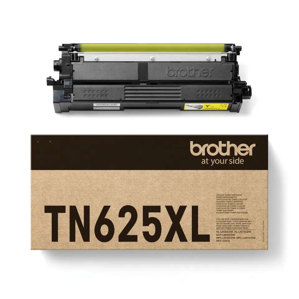 Brother TN625XLY XL -laservärikasetti, keltainen