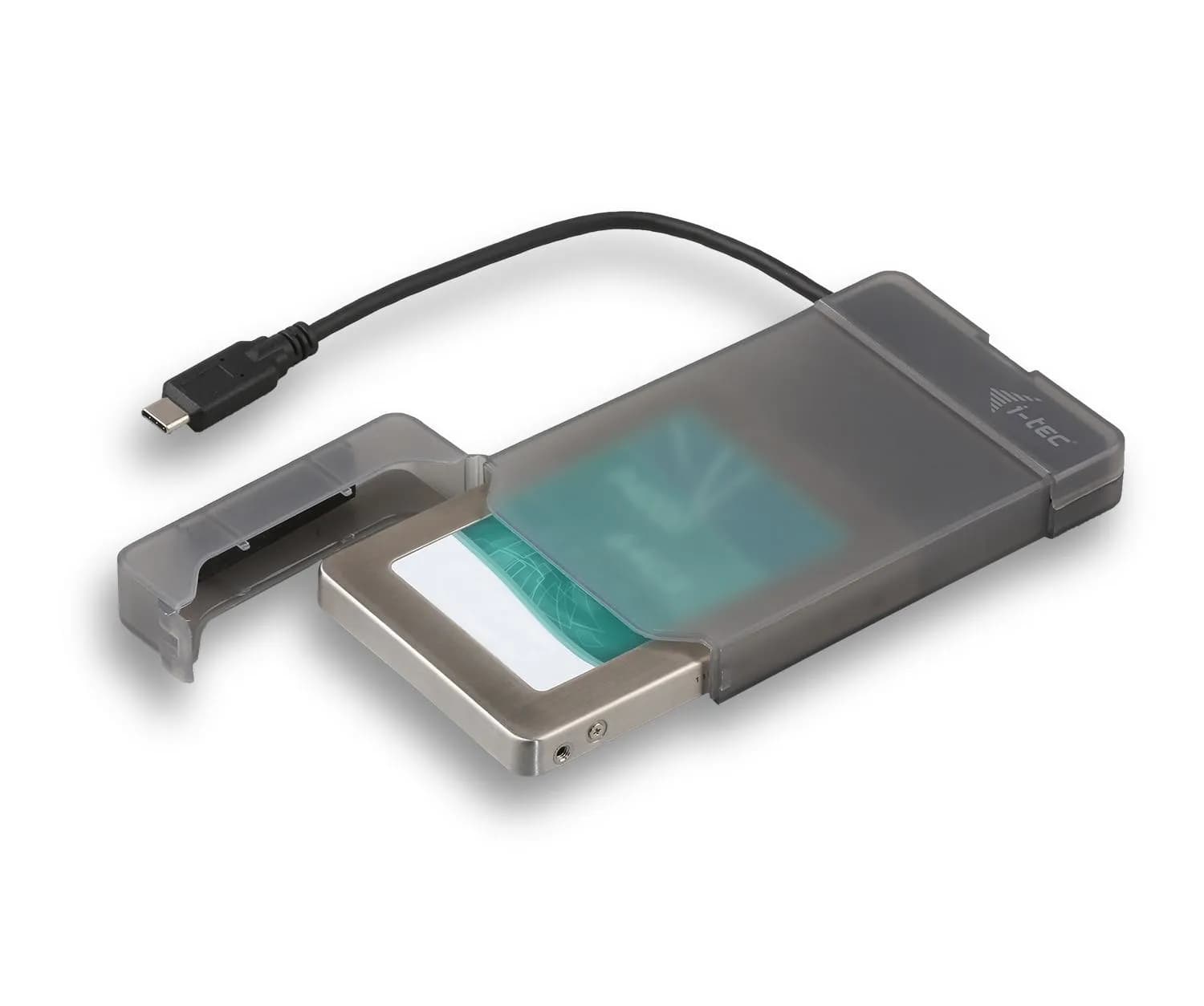I-TEC MySafe Easy C31MYSAFEU313 2,5"" HDD/SSD-ulkoisen aseman kotelo, 1-paikkainen, USB 3.2 Gen 2, USB-C, SATA 6 Gb/s, musta