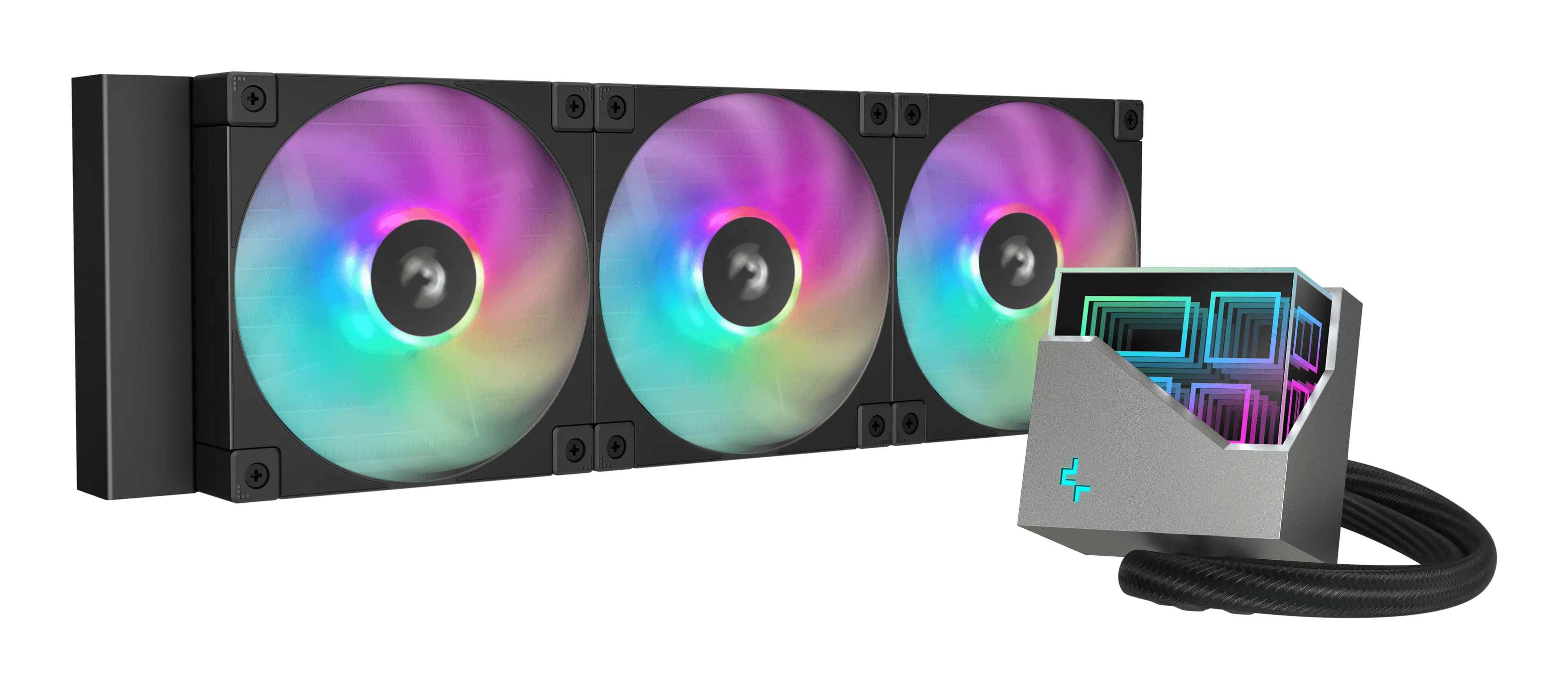 DeepCool LT360 360mm ARGB -nestejäähdytin, musta