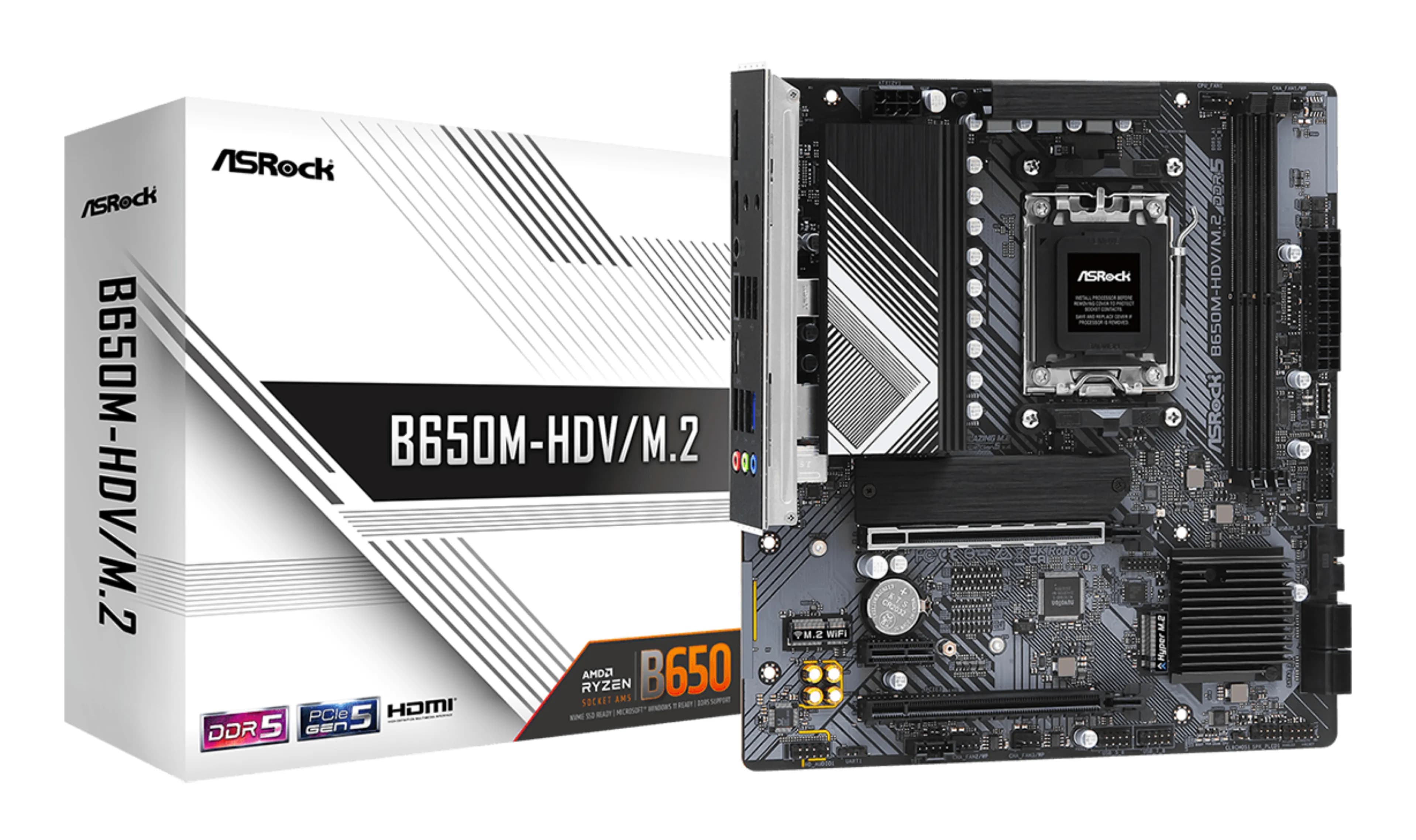 ASRock B650M-HDV/M.2 AM5 mATX -emolevy