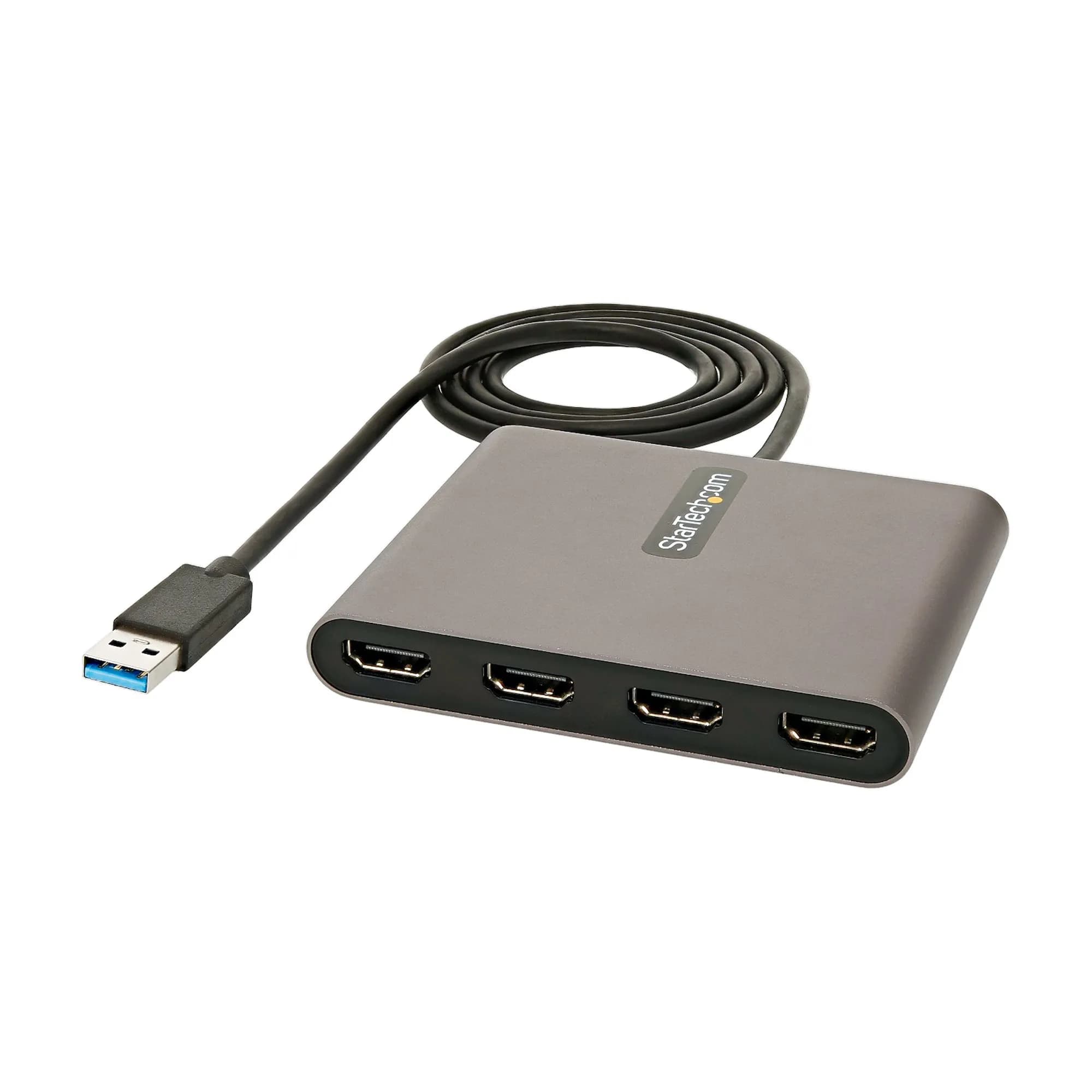 USB 3.0 TO 4 HDMI ADAPTER - - EXTERNAL VIDEO/GRAPHICS CARD 108